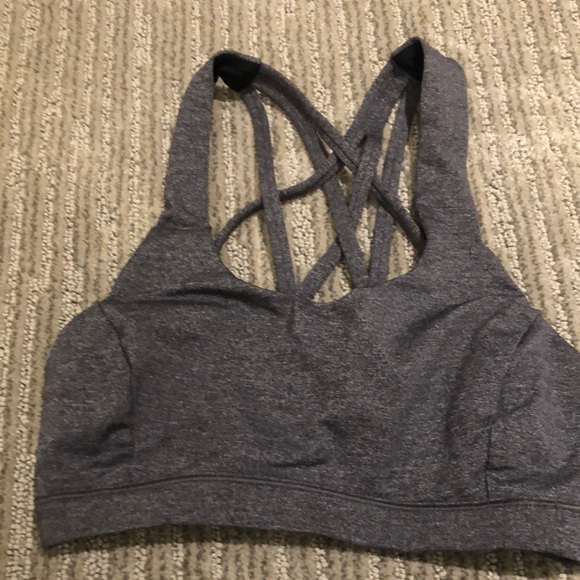 🍋 Lululemon Free To Be Tranquil Bra Heathered Black - Picture 3 of 7